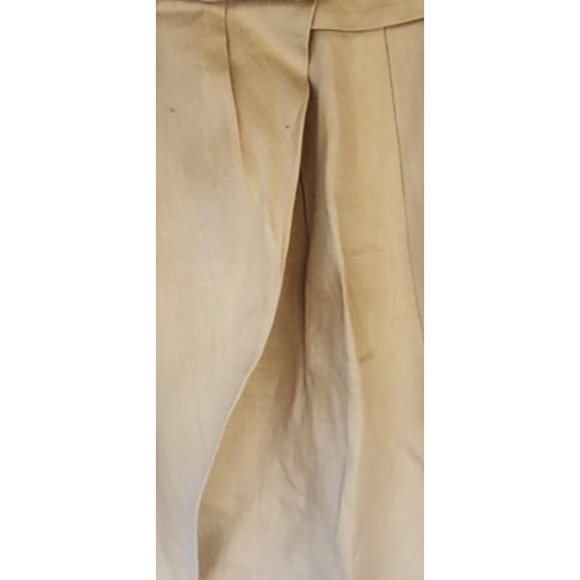 PAUW  Sand Brown Ramie Wrap Skirt 3 - Picture 2 of 6